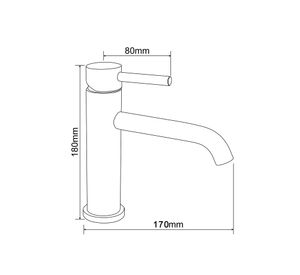 Monomando lavamanos Sensus Negro