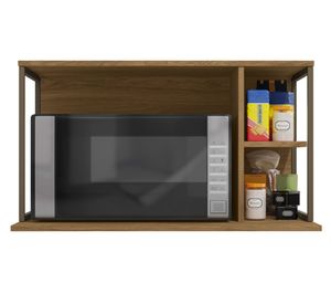 Mueble microondas Versa castaño