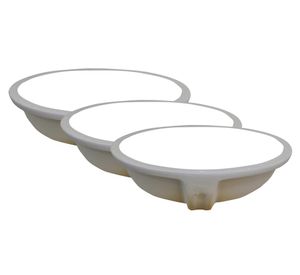Pack de 3 lavamanos bajo cubierta 16# blanco