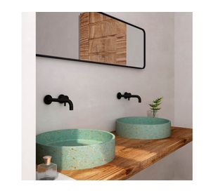 Lavamanos sobreponer con desagüe 42.5 cm Nápoles verde