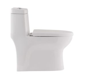 WC one piece piso 30 cm botón dual asiento suave blanco