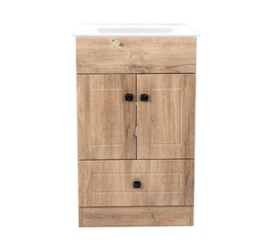 Kit mueble vanitorio B50PH Wood 50C 80x40x50 cm café