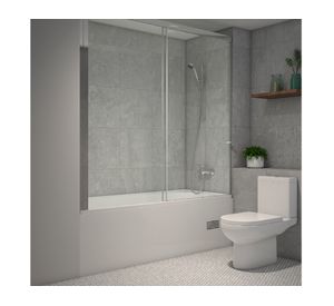 Mampara Corredera Tina transparente 8 mm 140x150 cm