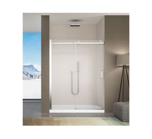 Mampara cierre suave perfil cromado 190x150x3.5 cm