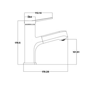 Monomando multiuso lavamanos/lavaplatos MCP-CZG grafito