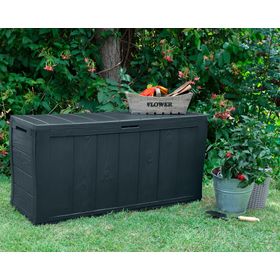 Baúl Sherwood grafito 57x117x45 cm