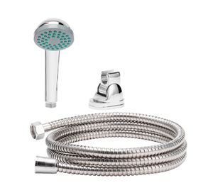 Monomando de ducha Alaska gris cromado