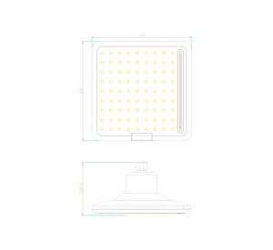 Plato ducha Lluvia cuadrado