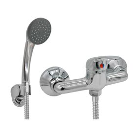 Monomando de ducha Austin gris cromo