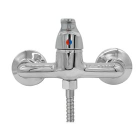 Monomando de ducha Austin gris cromo