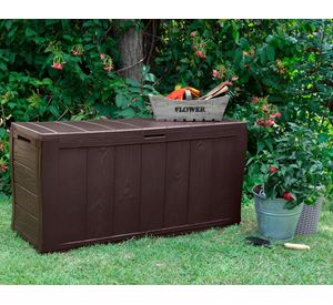 Baúl Sherwood marrón 57x117x45 cm