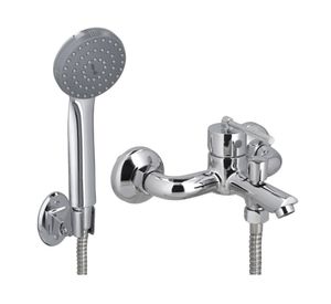 Monomando de tina ducha Amalfi gris cromado