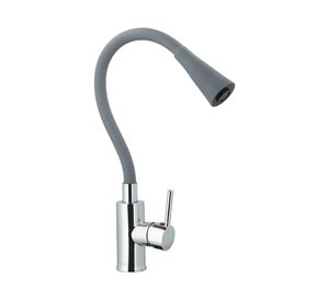 Monomando lavaplatos Oregón gris cromo