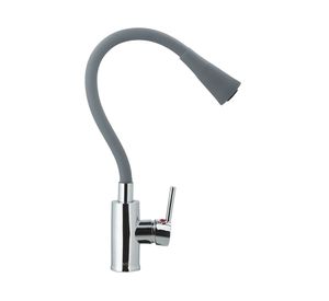 Monomando lavaplatos Oregón gris cromo