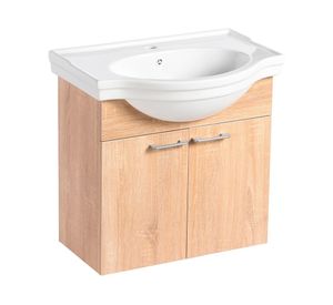 Gabinete con soporte nogal 72x60x42 cm