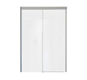 Mampara corredera Línea hera cromado 110x185x4 cm