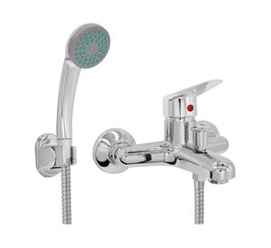 Monomando de tina ducha Dakota gris cromo