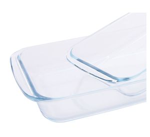 Fuente horno 0,7/1 litro 2 piezas Cotidiana