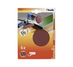 Disco pulir grano 120 125 mm quick stick 488310 KWB