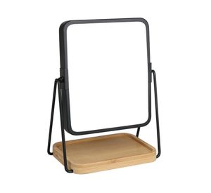 Espejo con metal cuadrado