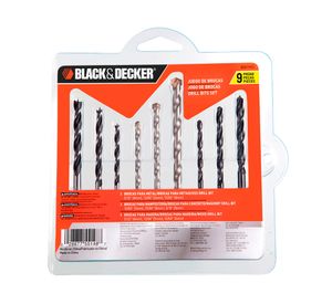Set 9 brocas madera/concreto/metal BD0110CS