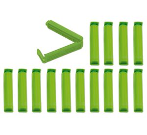 Clip para bolsa Daily verde 15 piezas
