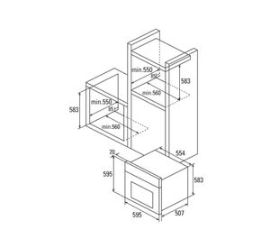 Horno eléctrico MD 6106 X gris Cata
