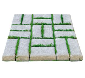 Adoquín modular bloque con pasto sintético 50x50 cm