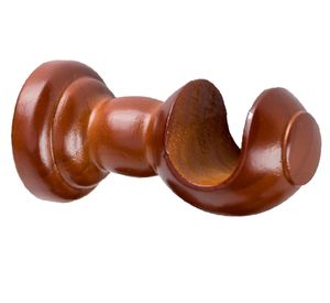 Soporte de cortinas Simple madera 28 mm chocolate 1 un