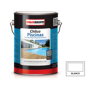 Pintura para piscina 1 galón Chilco blanco satín Chilcorrofin