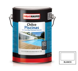 Pintura para piscina 1 galón Chilco blanco satín Chilcorrofin