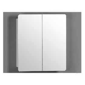 Botiquín 2 puertas bisel blanco