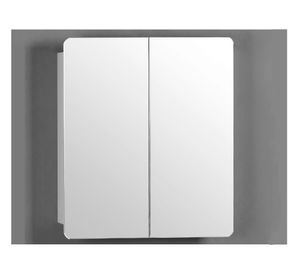 Botiquín 2 puertas bisel blanco