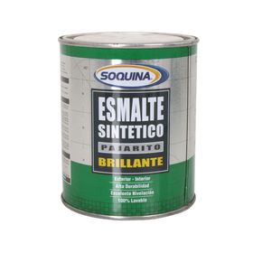 Esmalte sintético 1/4 galón Pajarito blanco Soquina