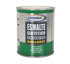 Esmalte sintético 1/4 galón Pajarito blanco Soquina