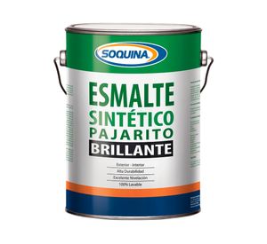 Esmalte sintético 1 galón Pajarito aluminio brillante Soquina