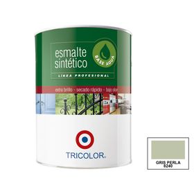 Esmalte sintético 1/4 galón Profesional blanco brillante Tricolor