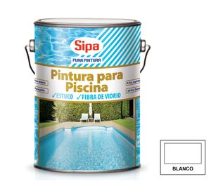 Pintura para piscina 1 galón blanco Sipa