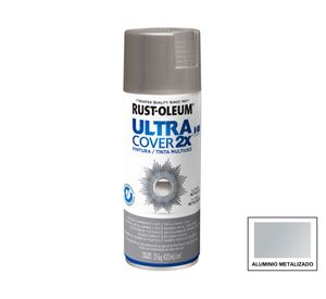 Pintura spray 395 ml Ultra cover 2X aluminio Rust-Oleum