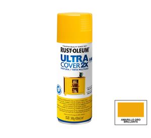 Pintura spray 430 ml Ultra cover 2X amarillo oro brillante Rust-Oleum