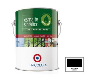 Esmalte sintético 1 galón Profesional negro brillante Tricolor