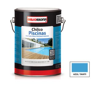 Pintura para piscina 1 galón chilco azul tahití satín chilcorrofin