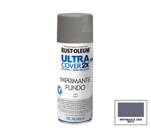 Pintura spray 430 ml Ultra cover 2X gris mate Rust-Oleum