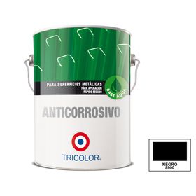 Anticorrosivo al agua 1 galón negro mate Tricolor