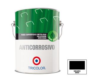 Anticorrosivo al agua 1 galón negro mate Tricolor