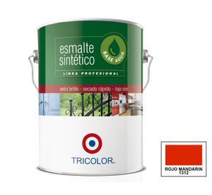 Esmalte sintético 1 galón Profesional rojo mandarín brillante Tricolor