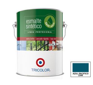 Esmalte sintético 1 galón Profesional azul pacífico brillante Tricolor