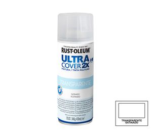 Pintura spray 430 ml Ultra cover 2X transparente satín Rust-Oleum