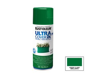 Pintura spray 430 ml Ultra cover 2X verde claro brillante Rust-Oleum