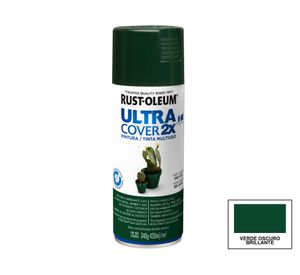 Pintura spray 430 ml Ultra cover 2X verde oscuro brillante Rust-Oleum